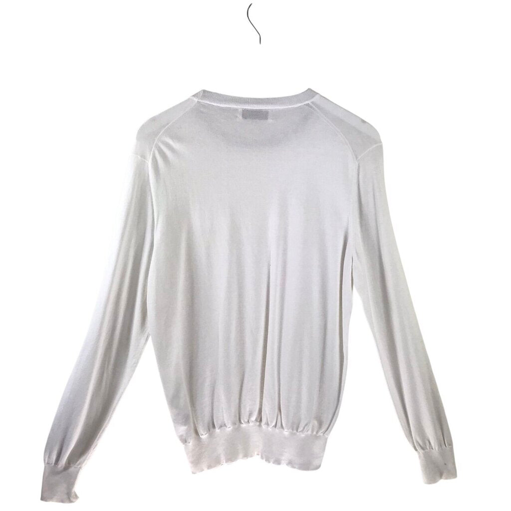 BRUNELLO CUCINELLI COTTON LS MEN SWEATER WHITE 50