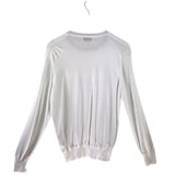 BRUNELLO CUCINELLI COTTON LS MEN SWEATER WHITE 50