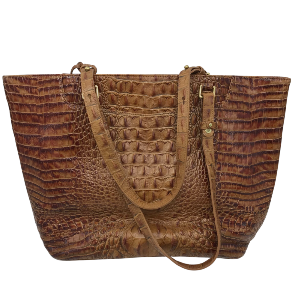 BRAHMIN TOTE HANDBAG RUST