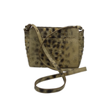 BRAHMIN CROSSBODY HANDBAG TAN GOLD