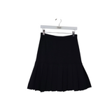 ST JOHN COLLECTION 2PC SKIRT/JACKET KNIT DESIGNER OUTFIT BLACK GOLD 4