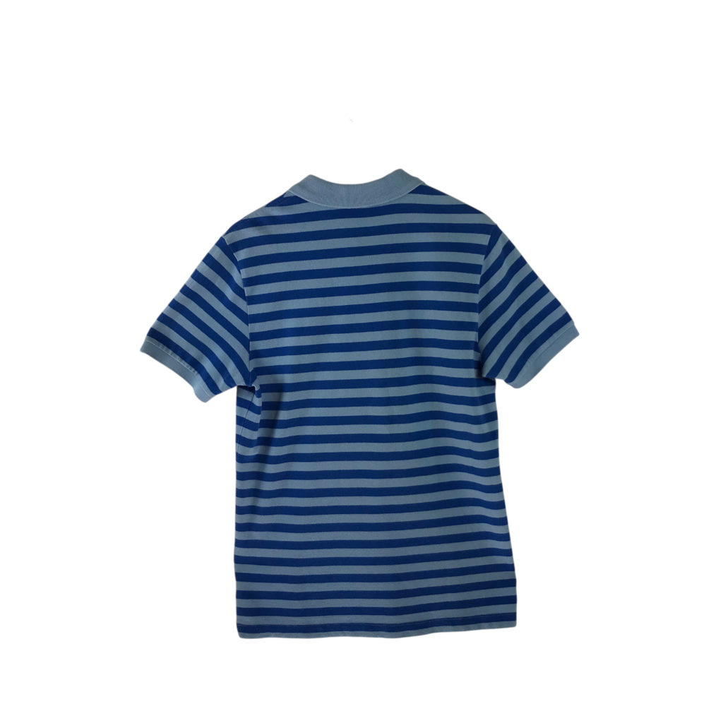 BURBERRY BRIT STRIPED POLO SHIRT MEN SHIRT SKY BLUE MEDIUM