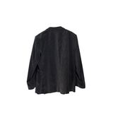 THE SAVILE ROW VELVET HOUNDSTOOTH MEN SPORTCOAT BLACK GREY 48L