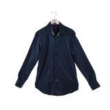 ROBERT GRAHAM LONG SLEEVE MEN SHIRT BLUE BLACK LARGE