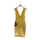 BEBE NWT BODYCON SLEEVELESS DRESS YELLOW SMALL