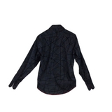 GEORG ROTH RET$215 LONG SLEEVE MEN SHIRT BLACK RED MEDIUM