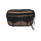 COACH UTILITY BELT BAG HANDBAG TAN BLACK