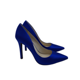 JESSICA SIMPSON SATIN PUMPS SHOES BLUE 10M