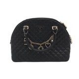 GUESS CHARMS CROSSBODY HANDBAG BLACK GOLD