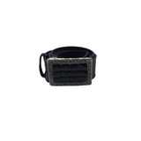 LEATHER BUCKLE WOMEN'S ACCESSORIES BLACK SILVER SMALL