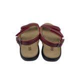 SAS RET$158 VELCRO SANDAL SHOES RED 6M