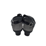 SAS RET$159 CROC EMBOSSED SHOES BLACK 6M