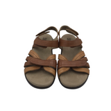 SAS RET$158 VELCRO SANDAL SHOES BROWN 6M