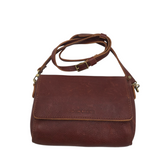 PORTLAND LEATHER LEATHER CROSSBODY HANDBAG BROWN