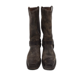 FRYE DISTRESSED W/BOX BOOTS BROWN 10