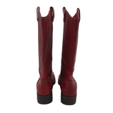 BORN WESTERN ROUND TOE BOOTS RED 10