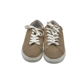 J.MCLAUGHLIN SUEDE LACE UP SNEAKERS SHOES BROWN 7M