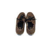 KEDS ANIMAL PRINT SNEAKER SHOES TAN BLACK 6