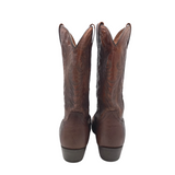 DAN POST LEATHER WESTERN MEN BOOTS BROWN 12