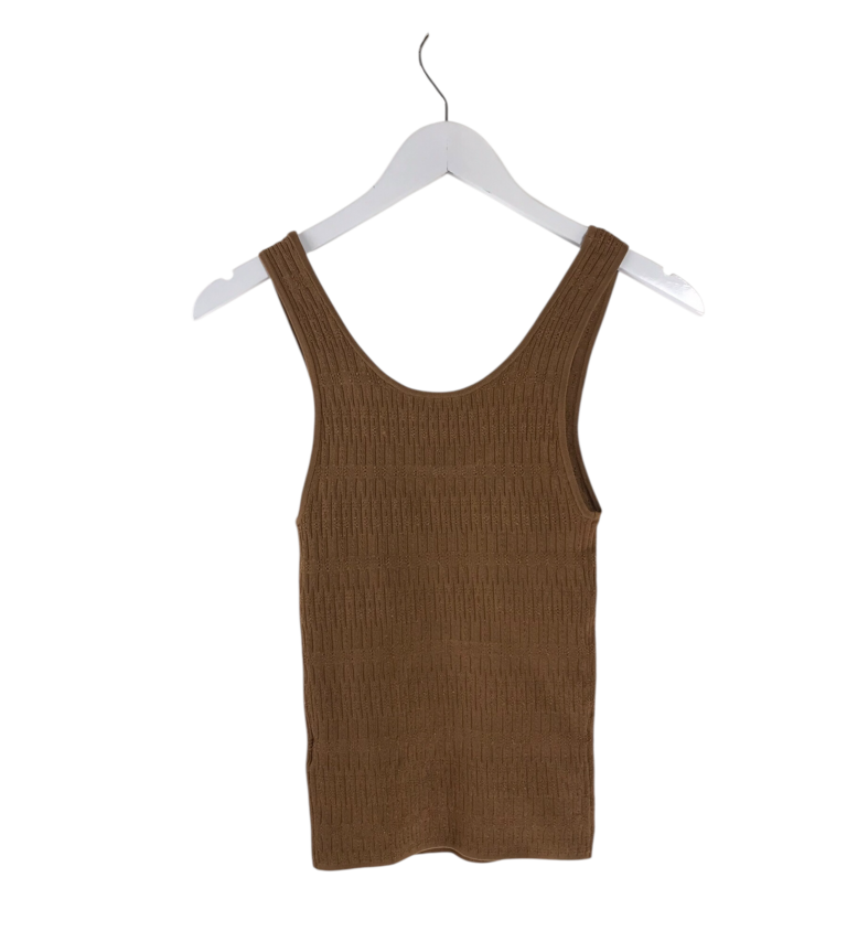 VERONICA BEARD NWT$278 KNIT TANK DESIGNER TOP TAN SMALL