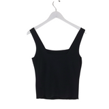 VINCE NWT$248 KNIT SLEEVELESS DESIGNER TOP BLACK SMALL