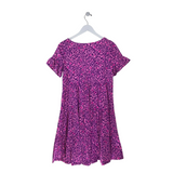 LILLY PULITZER KNIT ANIMAL PRINT SHORT SLEEVE DESIGNER DRESS PURPLE PINK SMALL