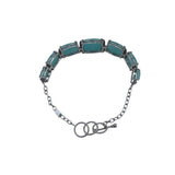 .925 GEMSTONES BRACELET LT BLUE