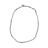 JUDITH RIPKA .925 PEARL NECKLACE SILVER WHITE 35"