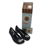 HOT CHOCOLATE DESIGN YES/NO MARY JANES SHOES BLACK WHITE 7
