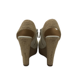 GUCCI ESPADRILLE WEDGES "CHARLOTTE" LUXE SHOES WHITE 36