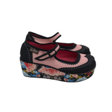 HOT CHOCOLATE DESIGN RET$119 MARY JANE PLATOFORM SHOES PINK BLACK 5