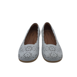 RET$129 ARCH SUPPORT LEATHER SHOES GRAY 9M