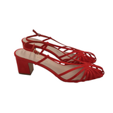 LOEFFLER RANDALL RET$295 SLINGBACK SANDAL DESIGNER SHOES RED 9.5