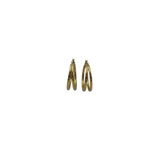 ROBERTO COIN RET$2630 18k DOUBLE HOOP EARRING LUXE JEWELRY