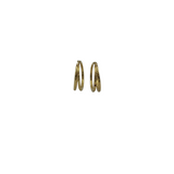 ROBERTO COIN RET$2630 18k DOUBLE HOOP EARRING LUXE JEWELRY