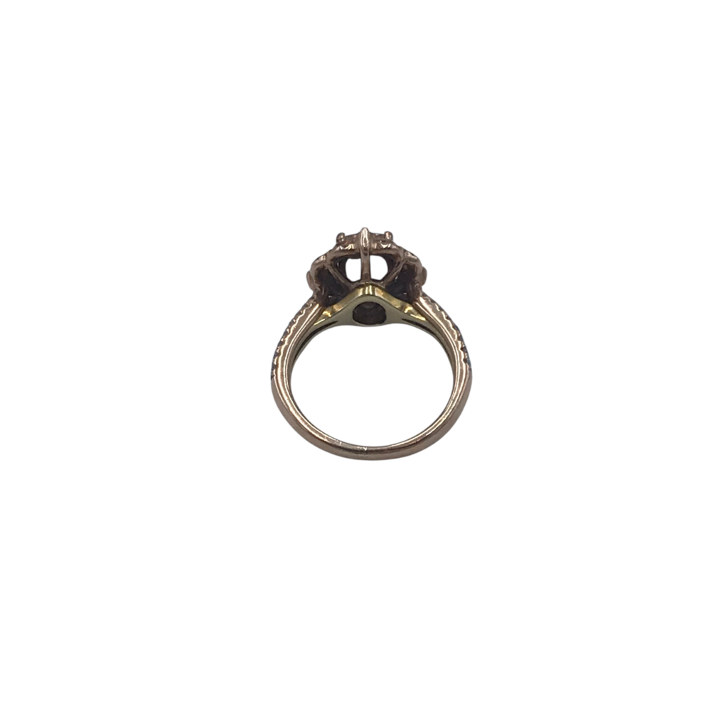 14k MORGANITE/DIAMOND RING LUXE JEWELRY