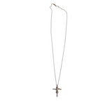 LE VIAN 14k DIAMOND CROSS w/ CHAIN LUXE JEWELRY
