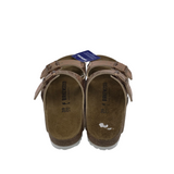 BIRKENSTOCK NWT METALLIC DOUBLE BUCKLE SANDAL SHOES COPPER TAN 38