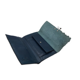 PATRICIA NASH FLORAL EMBOSSED WALLET GREEN