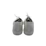 STUART WEITZMAN RET$350 WOVEN SNEAKER DESIGNER SHOES WHITE 8.5B