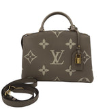 LOUIS VUITTON RET:$3500. PETIT PALAIS LUXE HANDBAG DOVE/CREAM