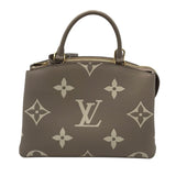 LOUIS VUITTON RET:$3500. PETIT PALAIS LUXE HANDBAG DOVE/CREAM