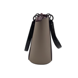 GUESS TOTE HANDBAG MAROON BEIGE