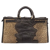 KIPPY'S RET$1695 SATCHEL HANDBAG BROWN BEIGE