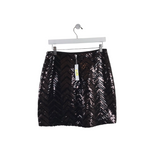 TRINA TURK NWT$198 SEQUIN MINI DESIGNER SKIRT BLACK 8