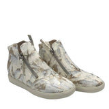 VANELI CALF HAIR ANKLE SNEAKERS SHOES WHITE GOLD 5M