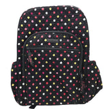 VERA BRADLEY DOTS ZIPPERS BACKPACK MULTI