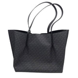 MICHAEL KORS LARGE LOGO TOTE HANDBAG BLACK GRAY