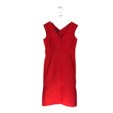 AKRIS PUNTO SLEEVELESS DESIGNER DRESS RED 8