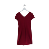 EMPORIO ARMANI CAP SLEEVE DESIGNER DRESS RED 46